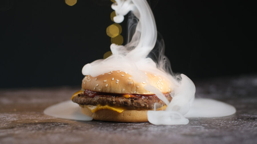 The dry ice effect with LENSGO Smoke S Mini